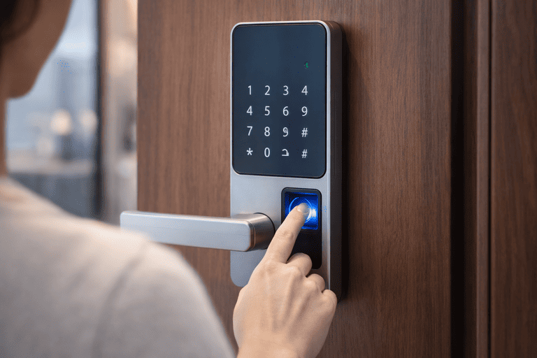 Fechadura Eletronica Fechadura Digital Serviços de Segurança Eletrônica em Anápolis Alarmes Leitor Facial e Biometrico Biometria Câmera de Segurança CFTV